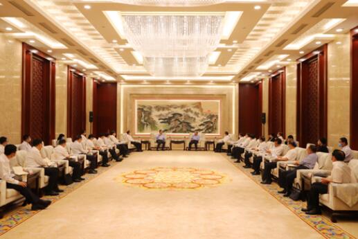 國家電網(wǎng)公司毛偉明、辛保安與山東省委書記劉家義、代省長李干杰會談