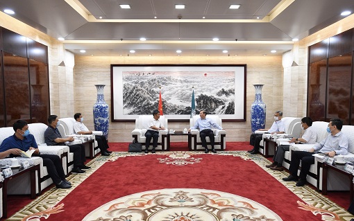 國(guó)家電網(wǎng)有限公司總經(jīng)理、黨組副書記辛保安會(huì)見(jiàn)寧夏回族自治區(qū)副主席吳秀章