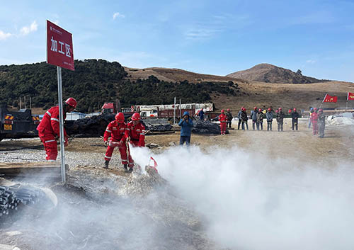 中國安能第二工程局四川涼山項(xiàng)目部開展防火、防汛、防地質(zhì)災(zāi)害綜合演練