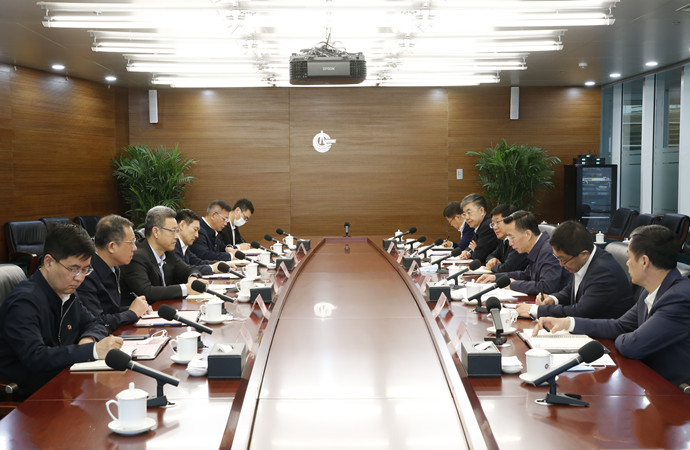 錢智民拜會中國海油董事長、黨組書記汪東進