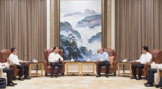 中國電建集團公司黨委書記、董事長丁焰章拜會福建省委書記尹力、省長趙龍