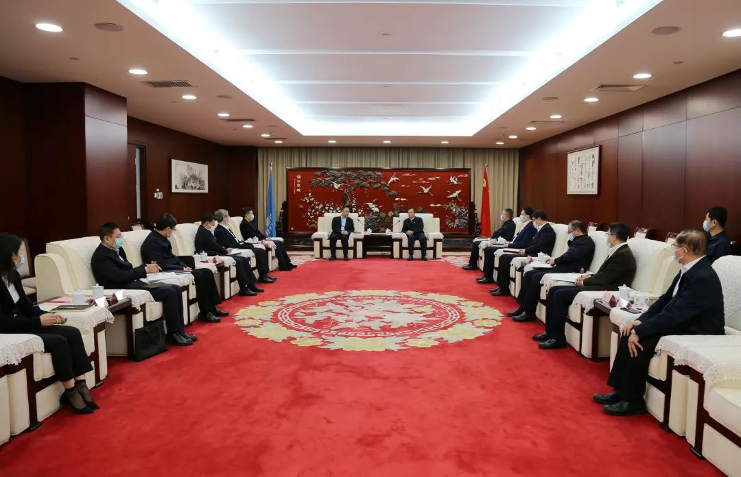 中國華電董事長江毅、總經(jīng)理葉向東會(huì)見中國大唐董事長鄒磊、總經(jīng)理劉明勝