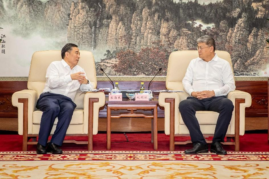 國家能源集團(tuán)黨組書記、董事長劉國躍會見中國能建黨委書記、董事長宋海良