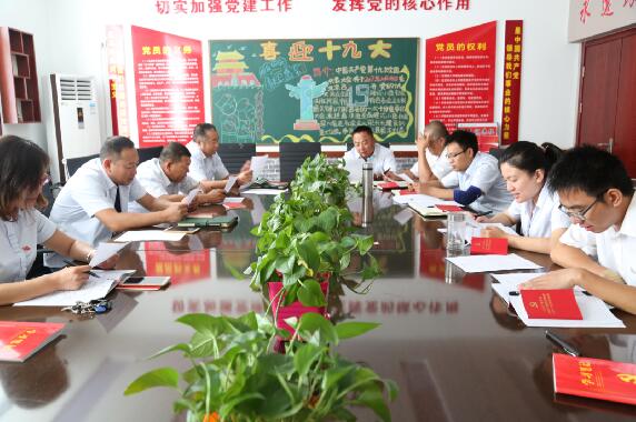 不忘初心跟黨走，同心喜迎十九大——六五四分局黨支部主題黨日活動